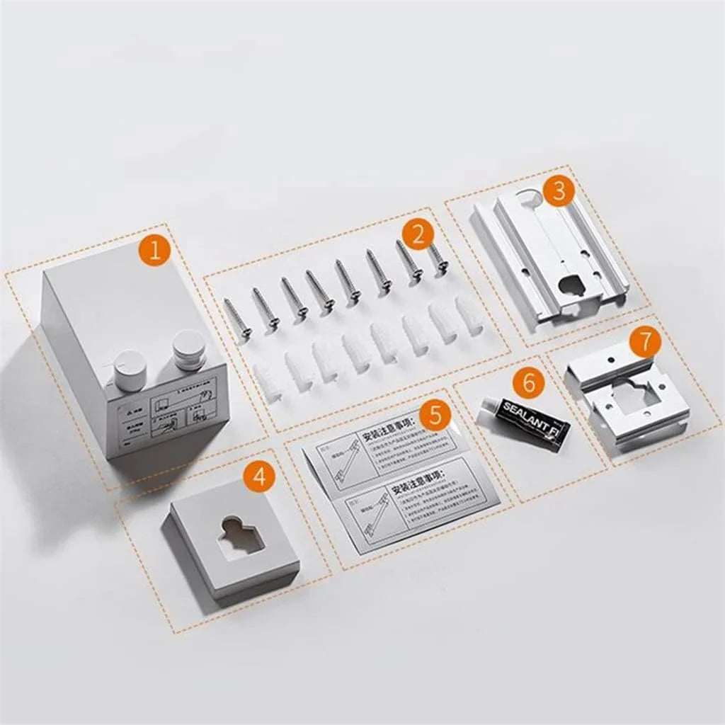 Retractable Indoor and Outdoor Clothes Wall Hanger Drying Rack Balcony Bathroom Invisible Clothesline Wire Rope(E)