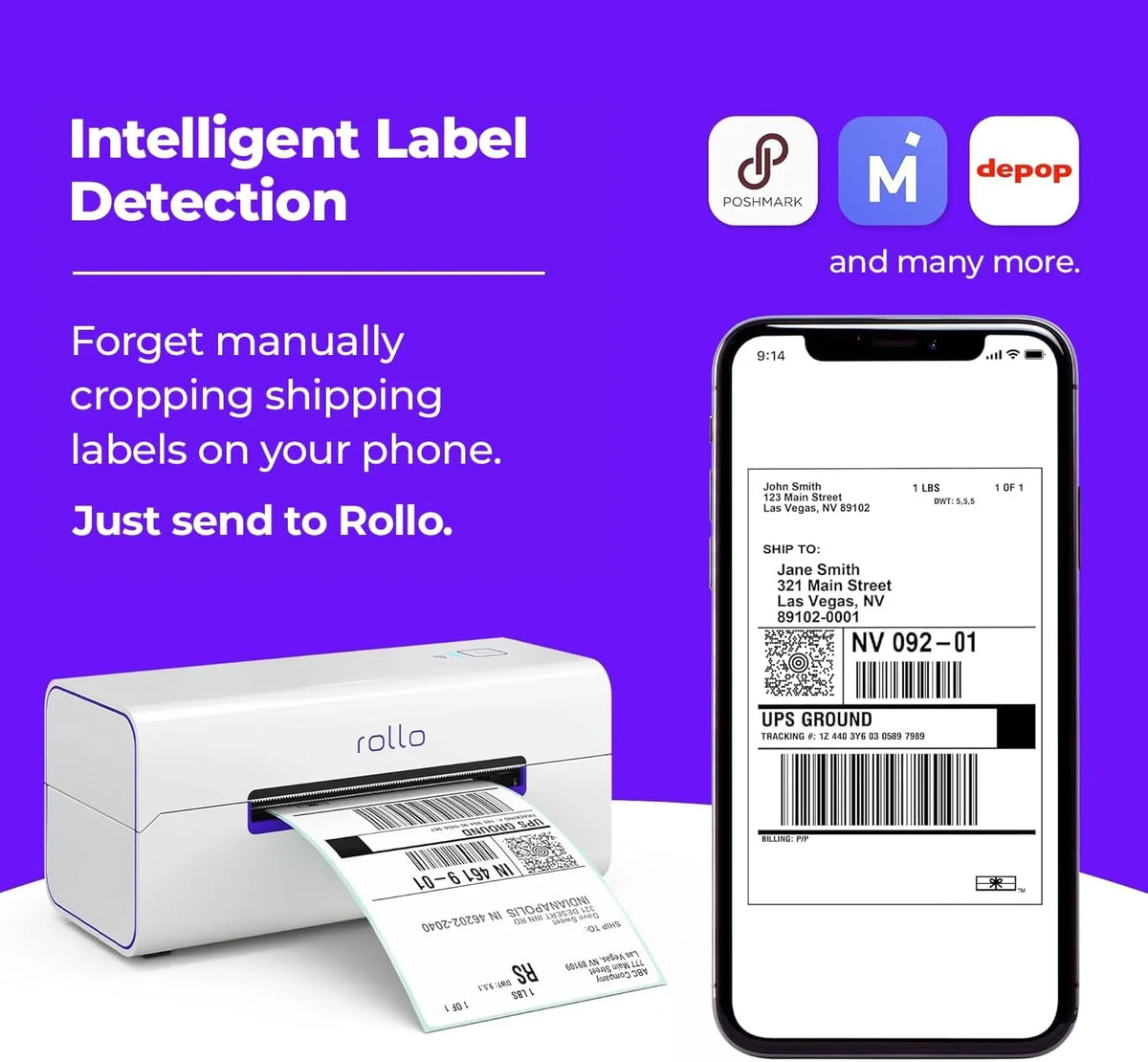 Wireless Shipping Label Printer - A Wi-Fi-enabled thermal label printer (size 4x6 inches), suitable for package shipping - Can be printed via AirPrint on iPhone, iPad, and Mac - Supports Windows, Chromebook, Android, and Linux systems