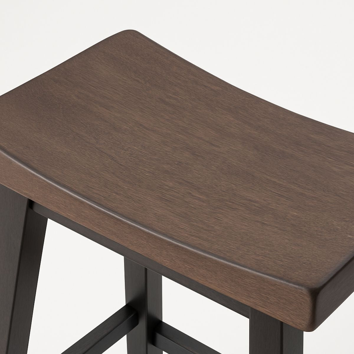 Arnold Oak/Dark Grey Counter/Bar Stool with Back Rest, 2-pc