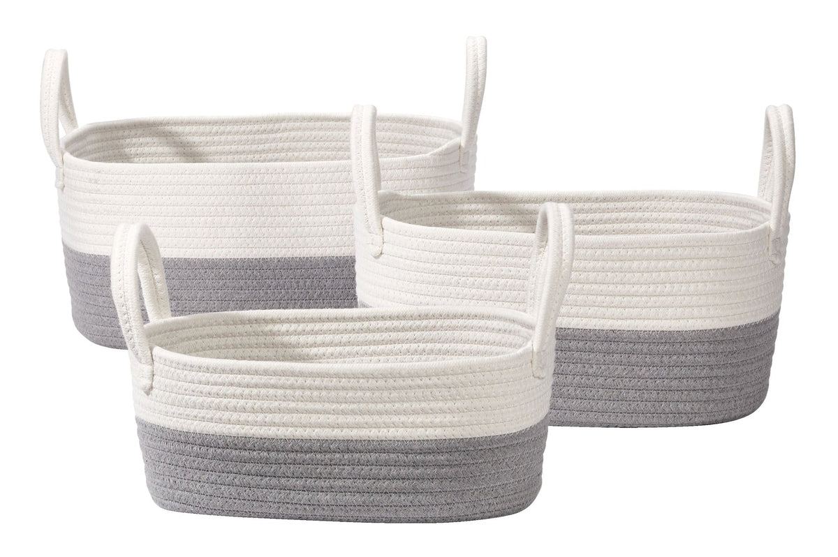 Nesting Rope Baskets Set, 3-pk