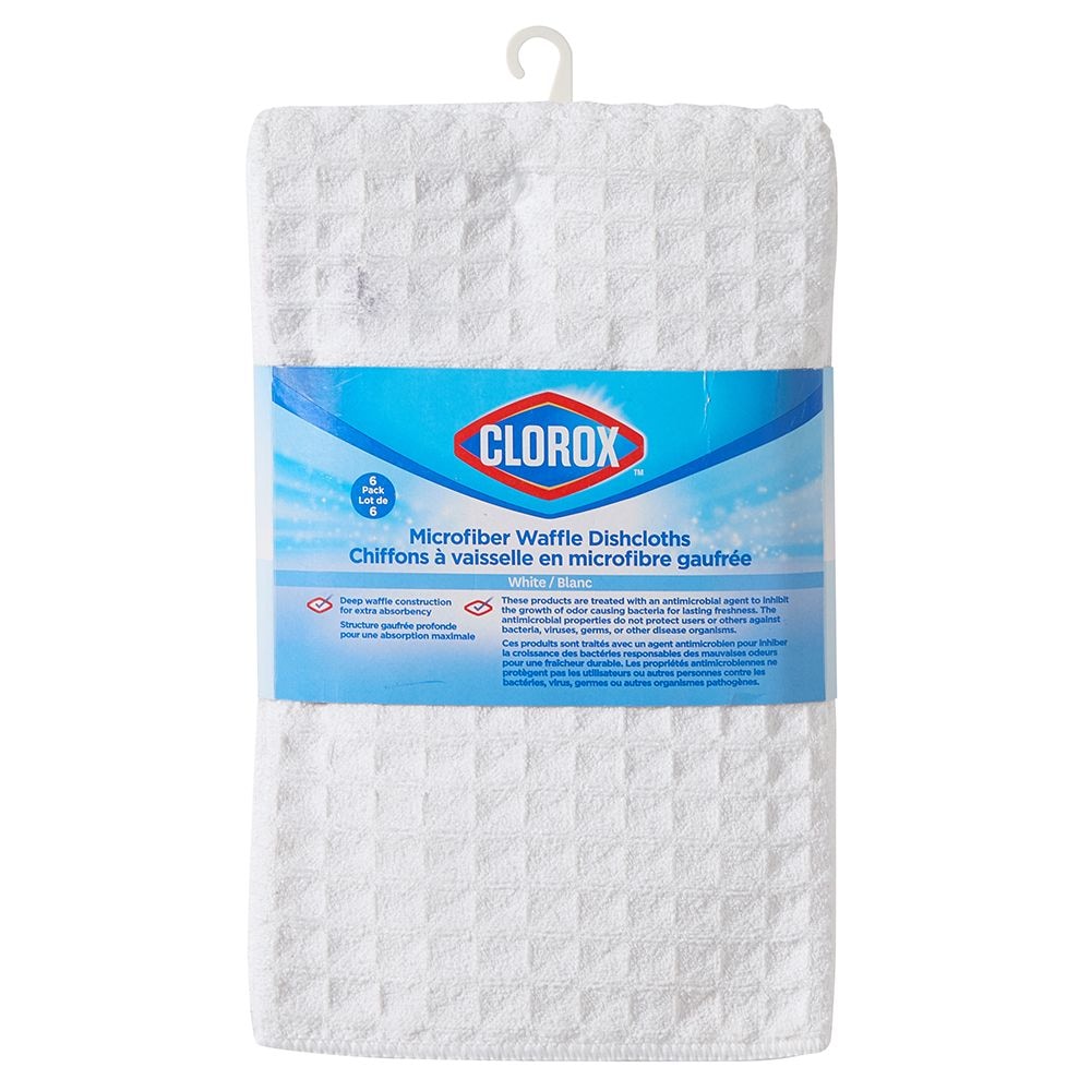 Waffle Microfiber Kitchen Dishcloths, 16-in x 19-in, 6-pk