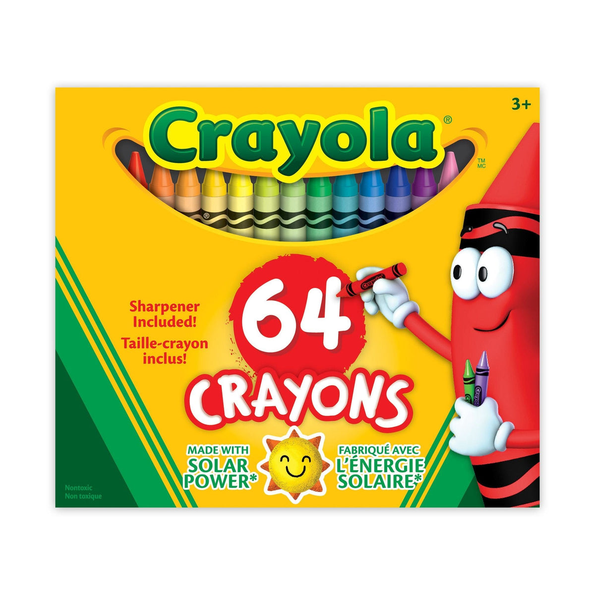 Crayons, 64 Pieces, Multicolour
