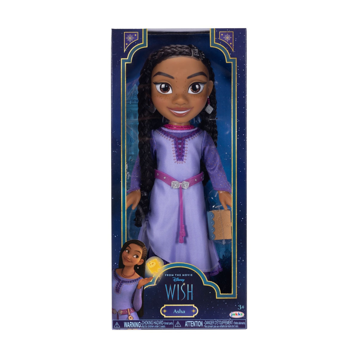 Wish Asha Core Collectible Doll, Large 14-in Toy Figure for Kids, Ages 3+