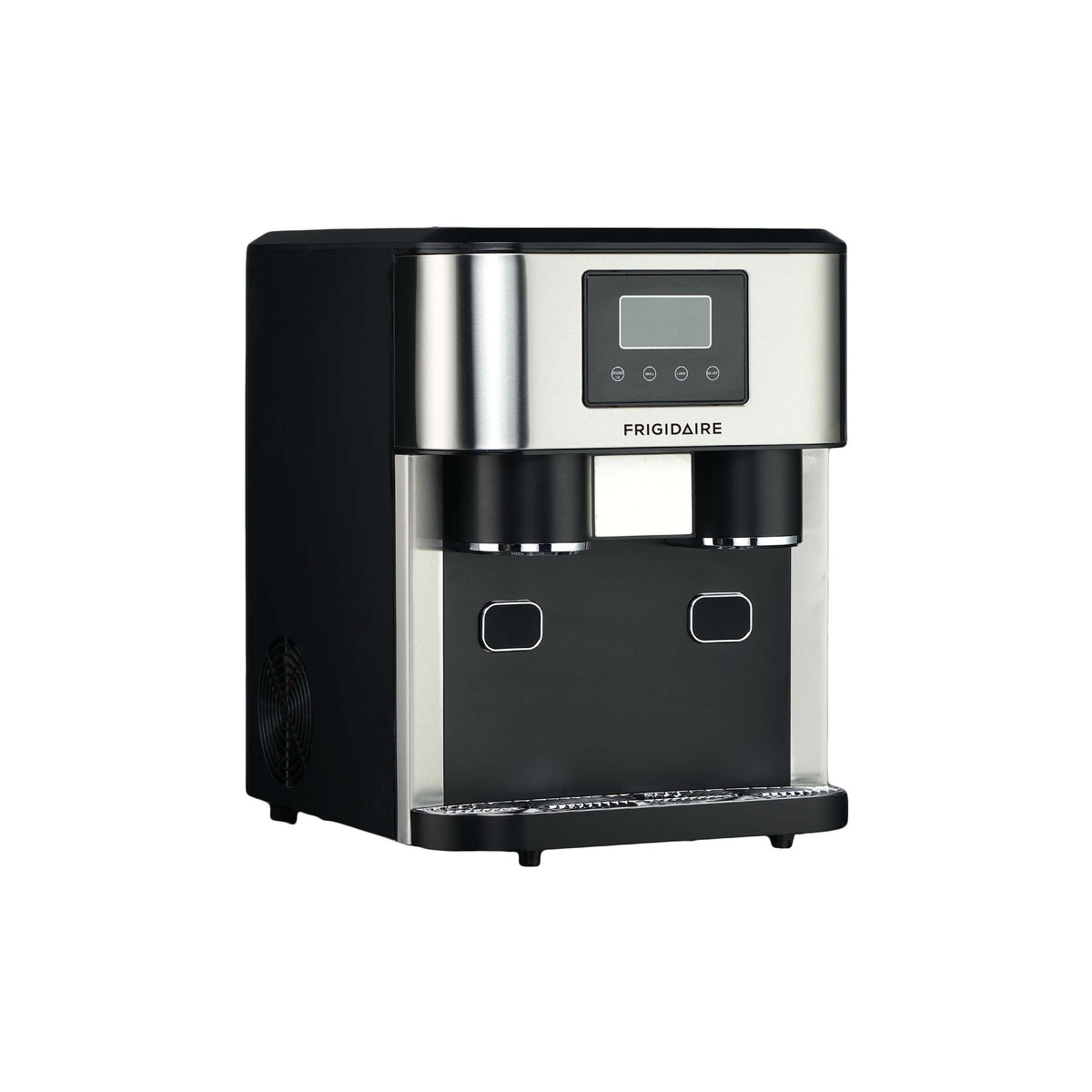 3-in-1 Compact Countertop Water Dispenser & Ice Maker with LED Display, 33-lb Ice/Day, Stainless Steel