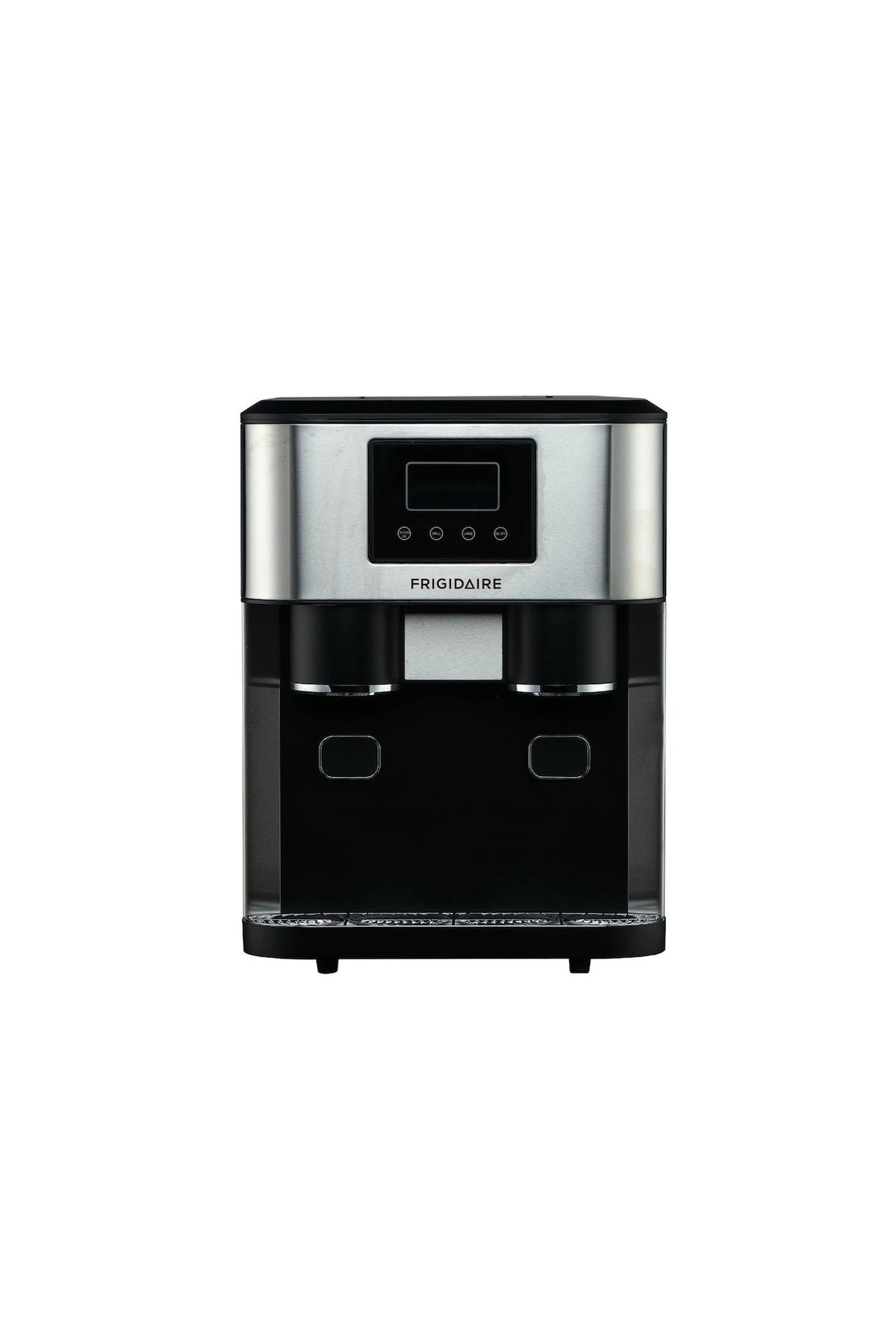 3-in-1 Compact Countertop Water Dispenser & Ice Maker with LED Display, 33-lb Ice/Day, Stainless Steel