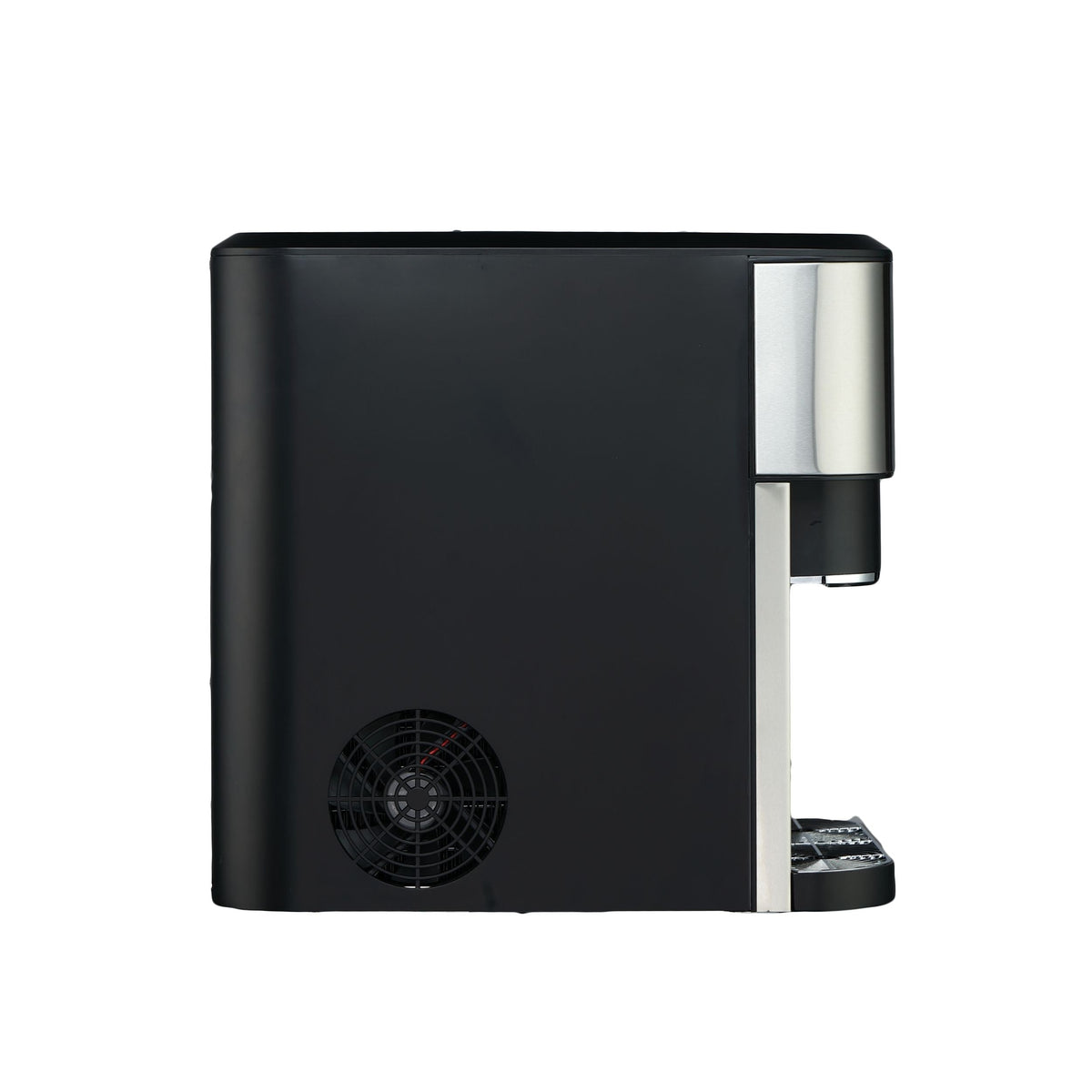 3-in-1 Compact Countertop Water Dispenser & Ice Maker with LED Display, 33-lb Ice/Day, Stainless Steel