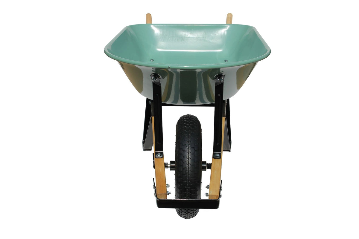 1-Wheel Steel Wheelbarrow for Garden/Yard, Rust-resistant, 5-cu-ft