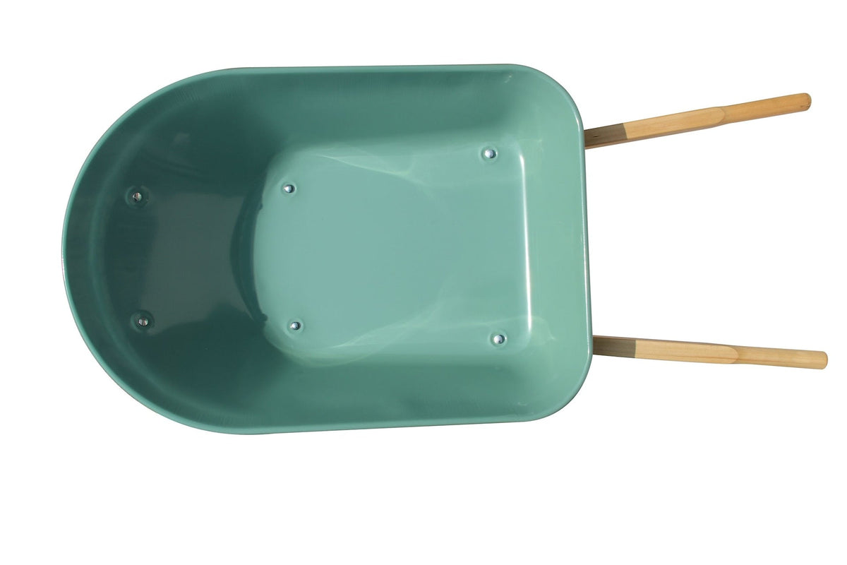 1-Wheel Steel Wheelbarrow for Garden/Yard, Rust-resistant, 5-cu-ft