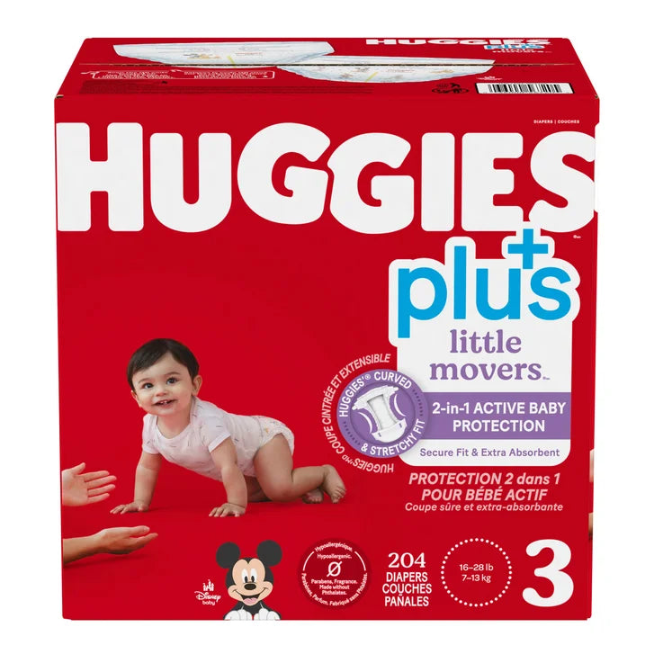 Little Snugglers Plus Diapers, Sizes 1 - 2