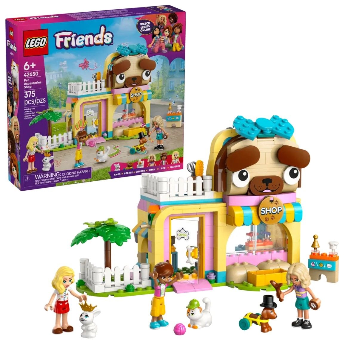 Friends Pet Accessories Shop Set - 42650, 375-pcs, Ages 6+