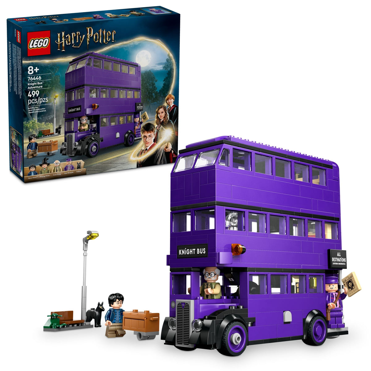 Knight Bus Adventure Building Set - 76446, 499-pcs, Ages 8+