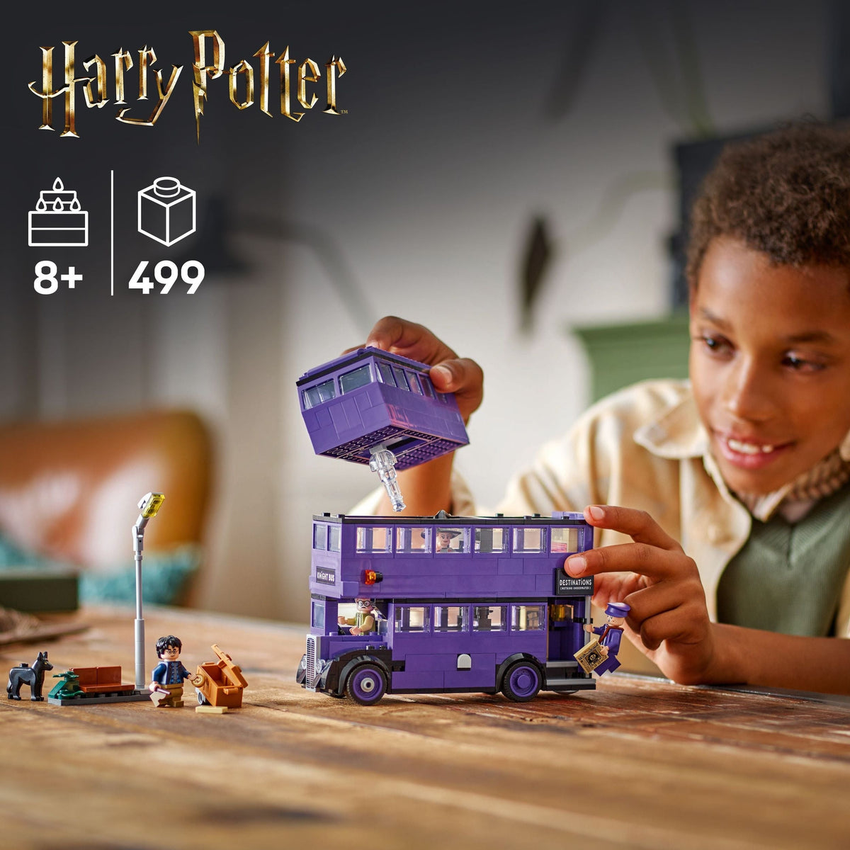 Knight Bus Adventure Building Set - 76446, 499-pcs, Ages 8+