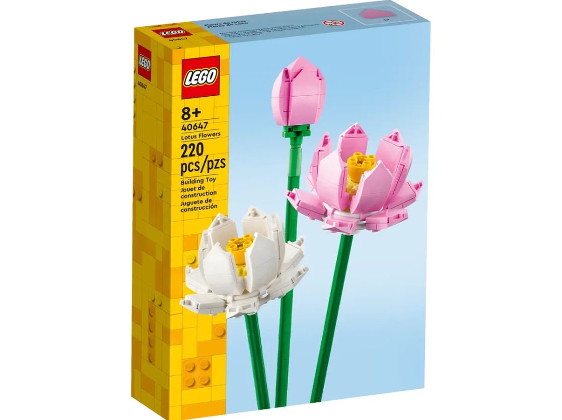 Lotus Flowers Building Set - 40647, 220-pcs, Ages 8+
