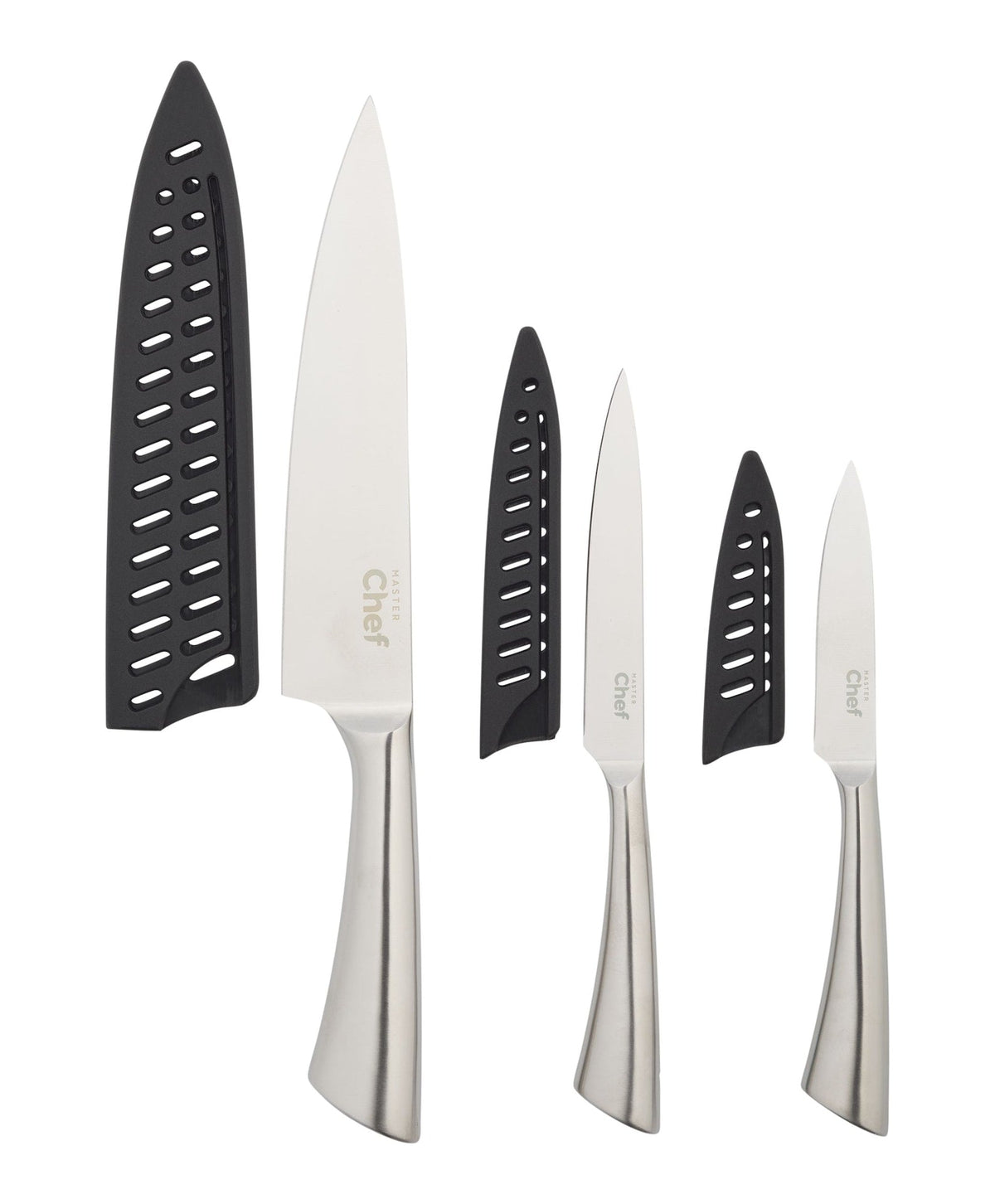 Knife Set with Hollow Stainless Steel Handle, 3-pc