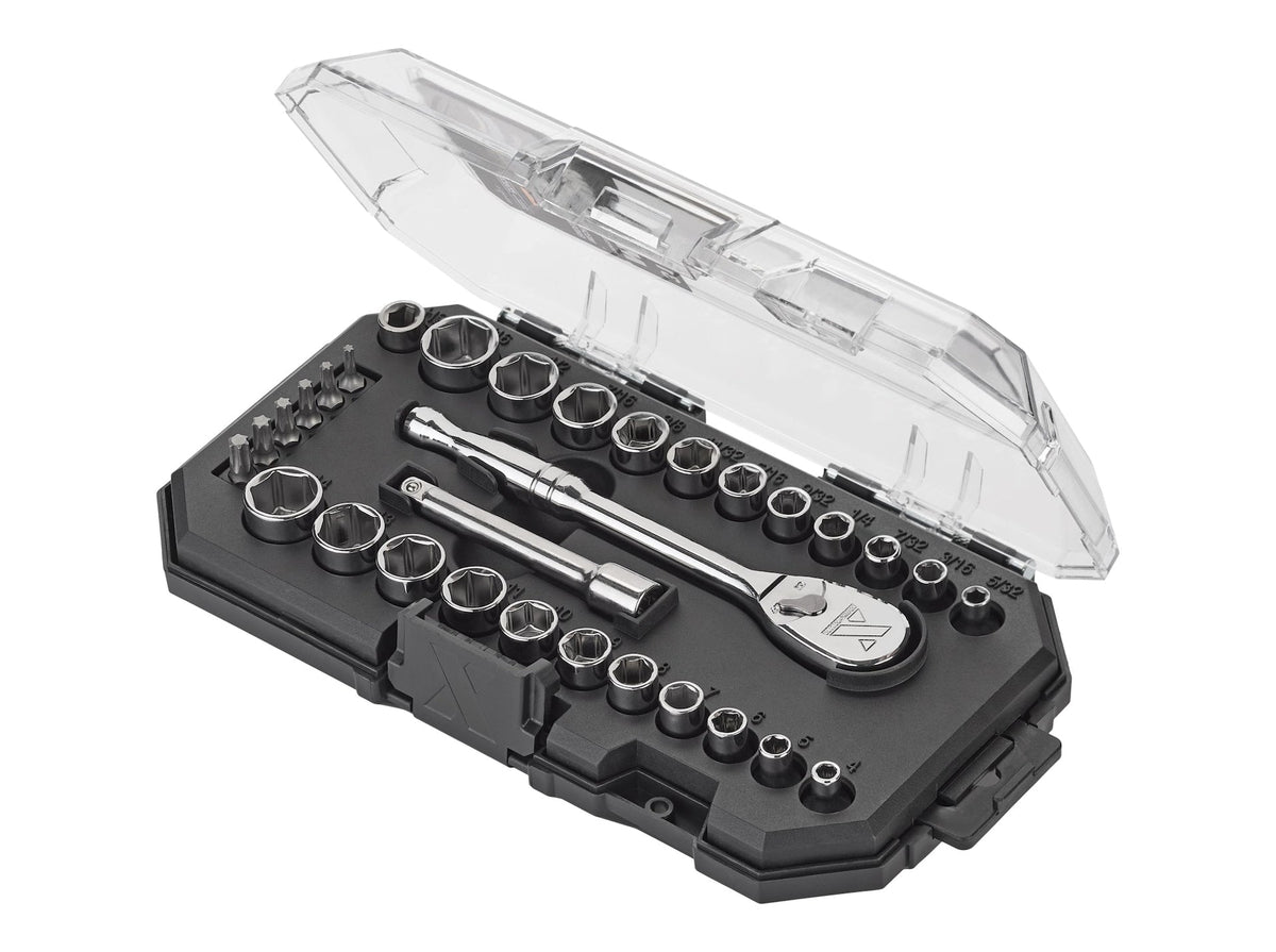 31 Piece 1/4" Drive Metric Socket Set