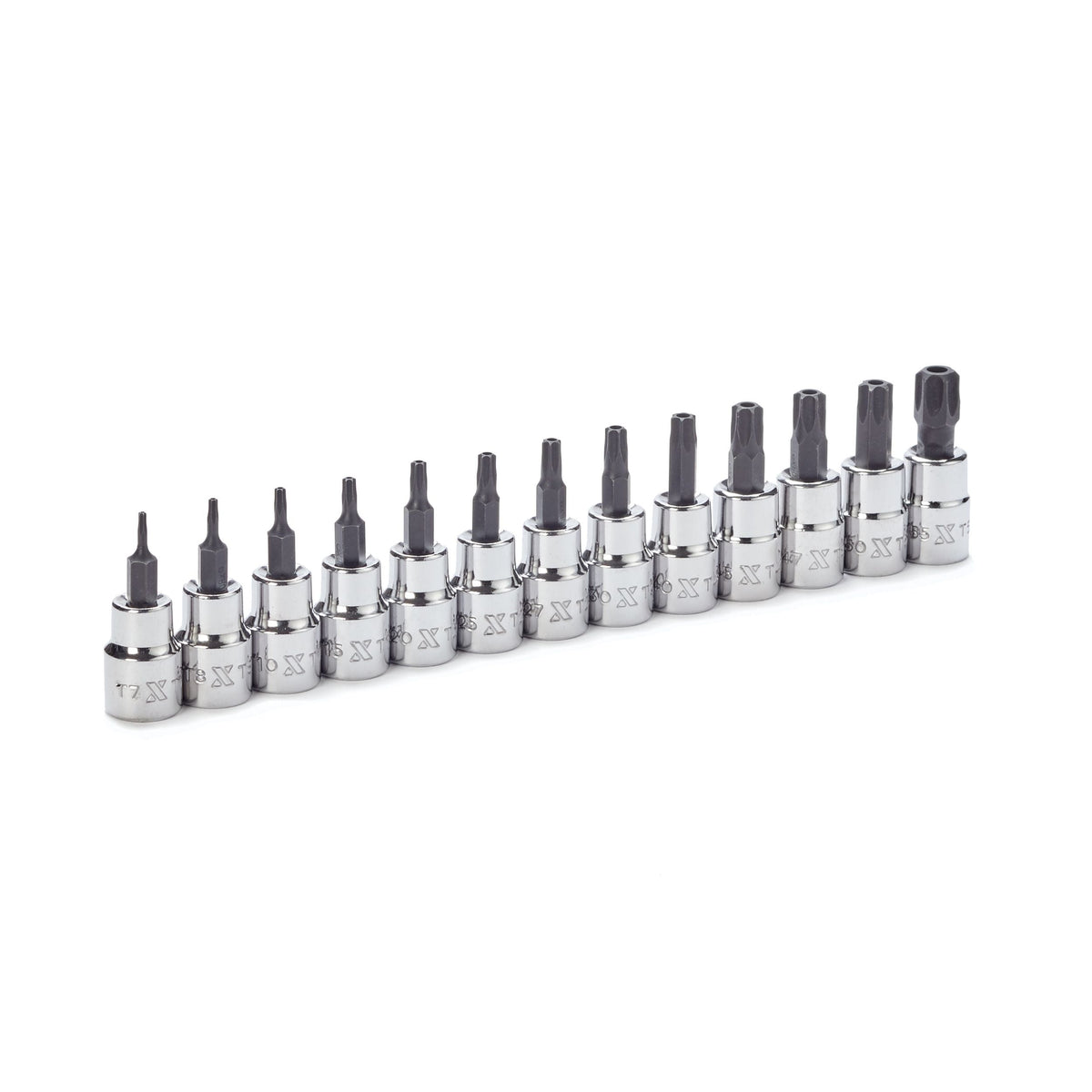 3/8-in Drive Tamper Proof Star-drive Bit Socket Set, Heat-Treated, 13-pc