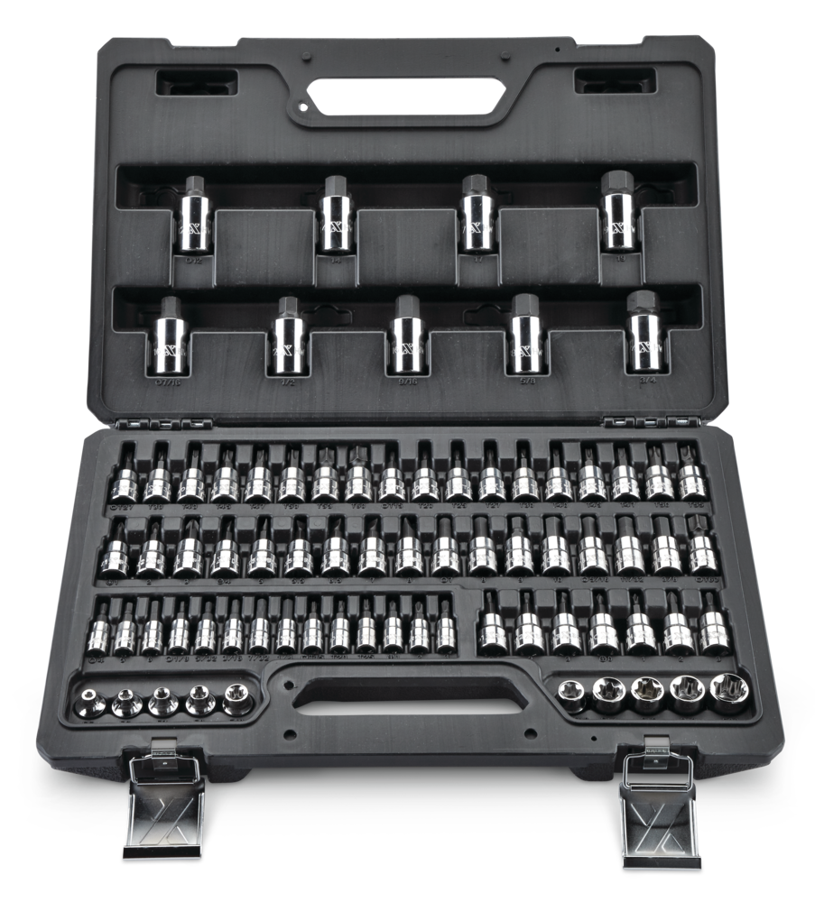 Professional Grade Bit Socket Set, 75-pc