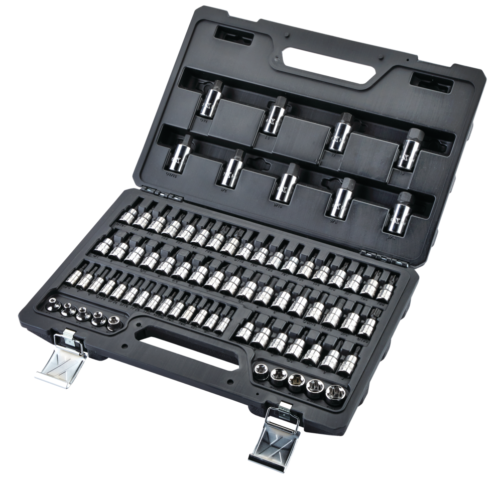 Professional Grade Bit Socket Set, 75-pc