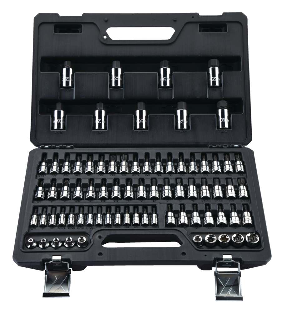 Professional Grade Bit Socket Set, 75-pc