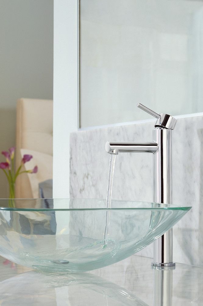 Align Single Handle High Arc Single Hole Bathroom Sink Faucet, WaterSense Certified, Brushed Nickel