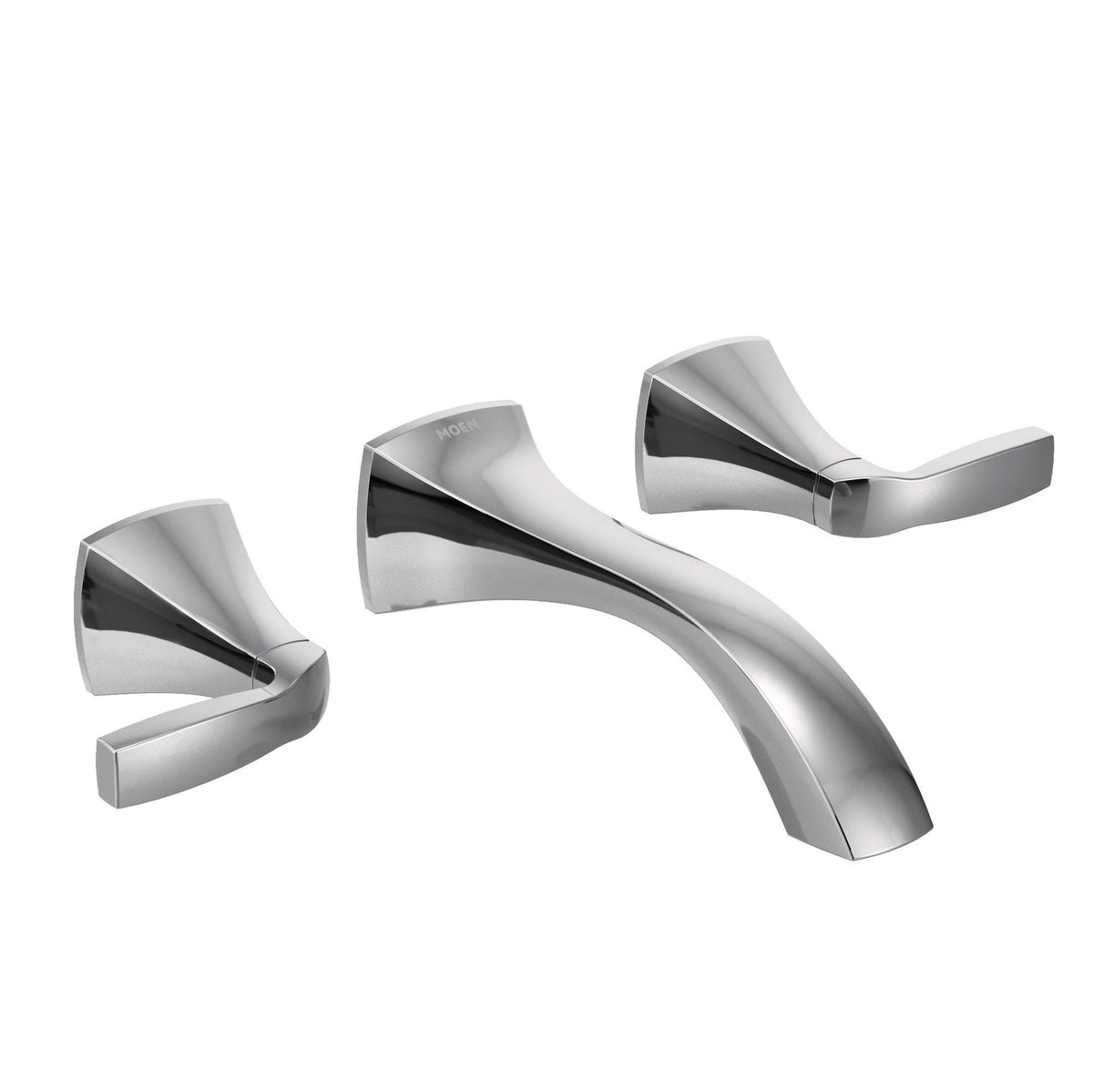 Voss Two-Handle Wall Mount Bathroom Faucet Trim Kit (Valve Required), Chrome