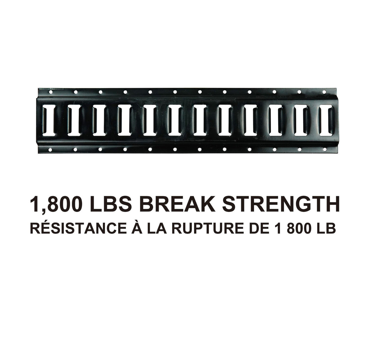 2,000-lb E-Track, Horizontal, 24-in