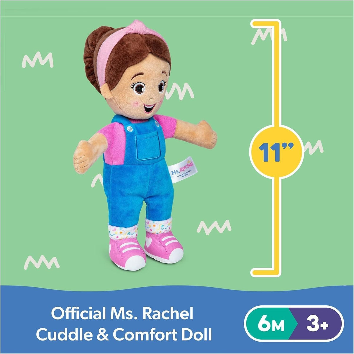 Cuddle & Comfort Doll 11-in Premium Plush, Ages 6 Months to 3+
