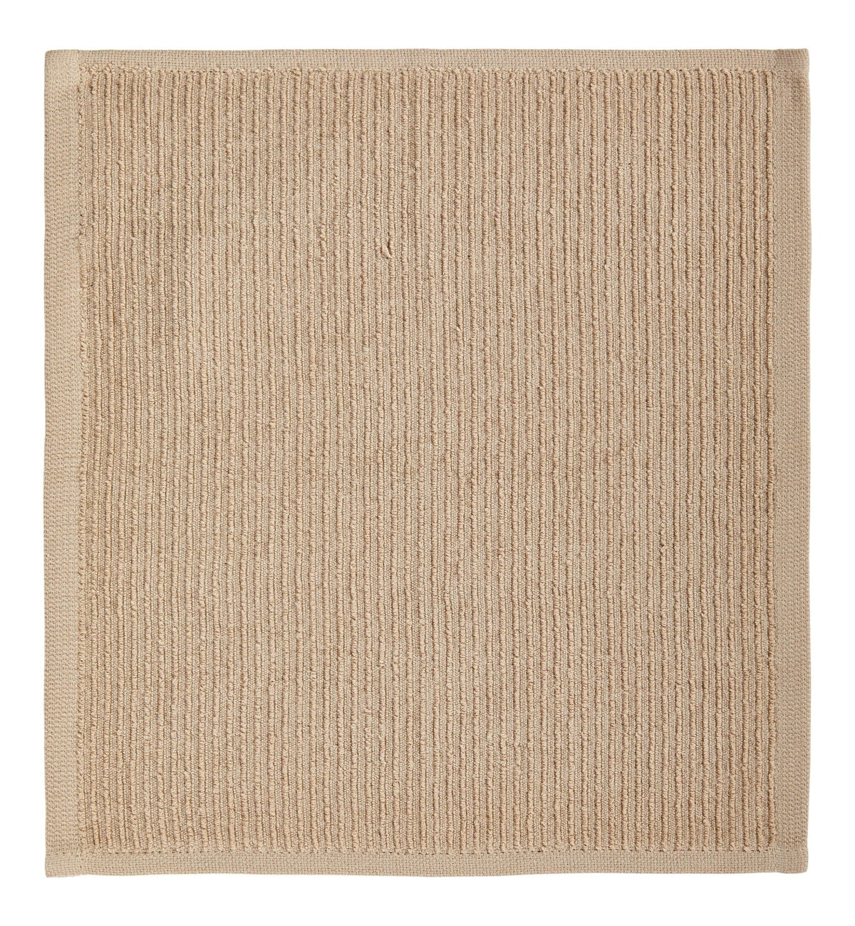 All-Purpose Ribbed Cotton Terry Square Dish Cloths, Beige, 4-pk