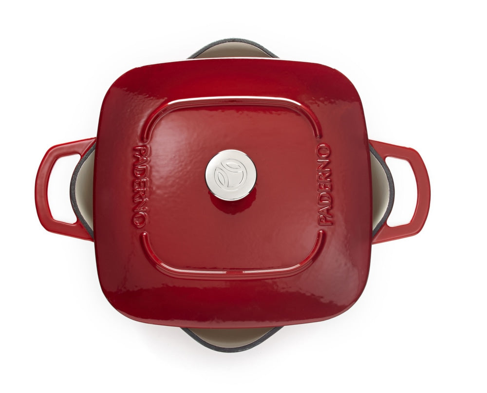 Dutch Oven, Durable Cast Iron, Oven Safe, Red, 6.5qt