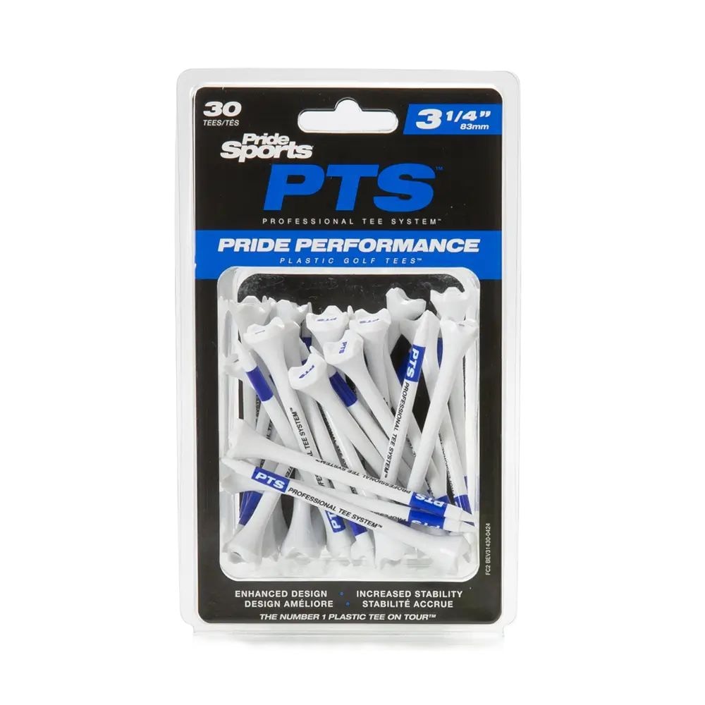 Performance Plastic Golf Tee, 3-1/4-in, 30-pk, White