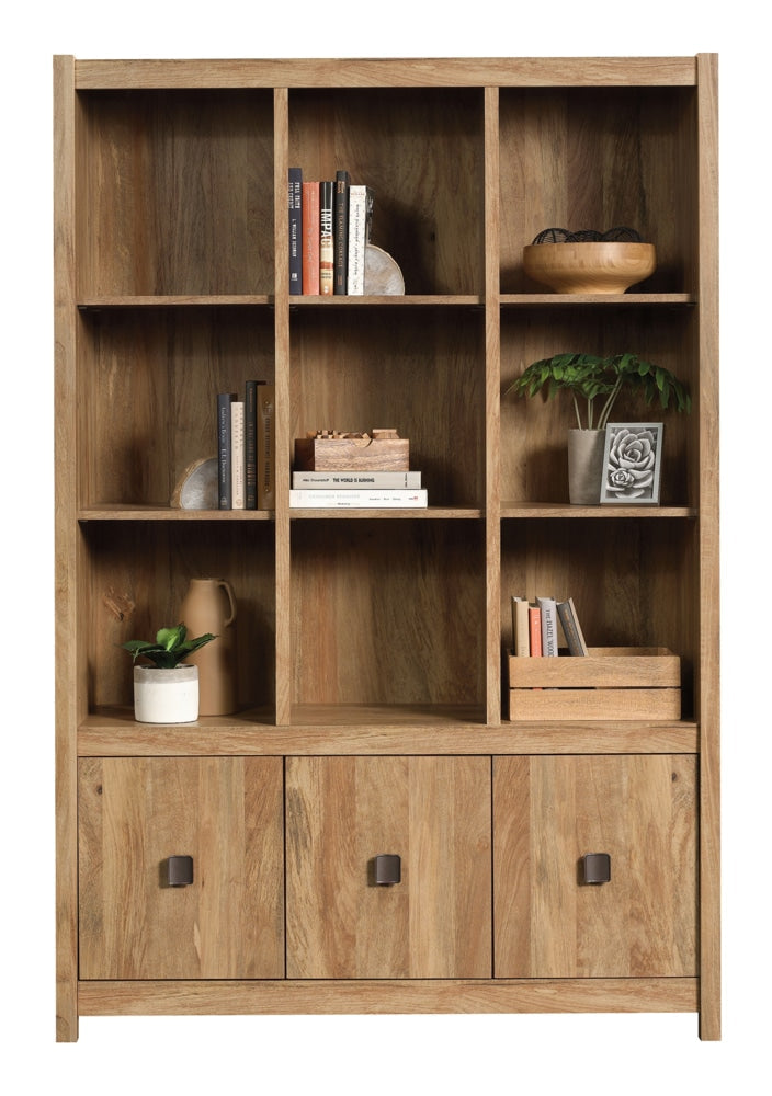 Cannery Bridge 3-Door Bookcase/Bookshelf Storage Cabinet, Sindoori Mango Finish