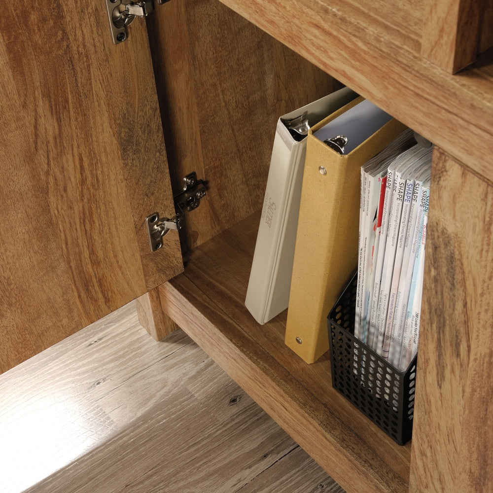 Cannery Bridge 3-Door Bookcase/Bookshelf Storage Cabinet, Sindoori Mango Finish