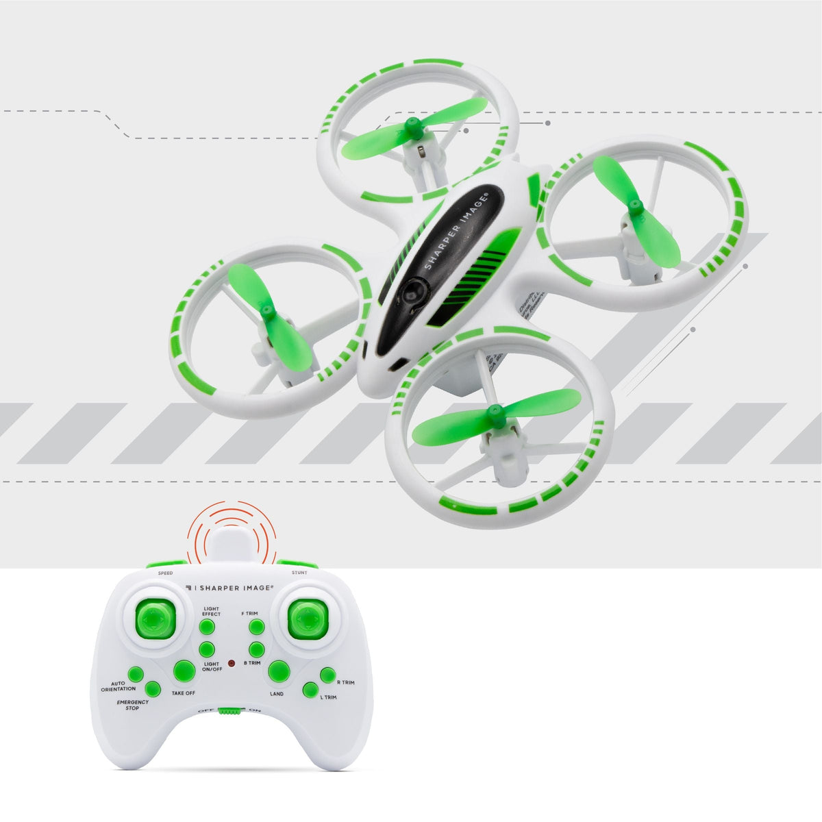 Sharper Image Drone Stunt Glow LED 5inch
