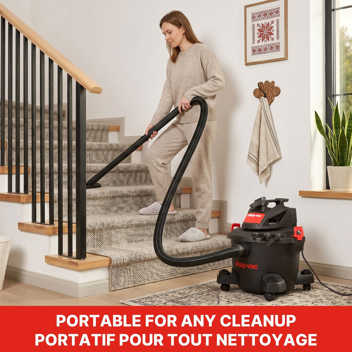 3.0 Peak HP Wet/Dry Heavy Duty Shop Vacuum, 22-L
