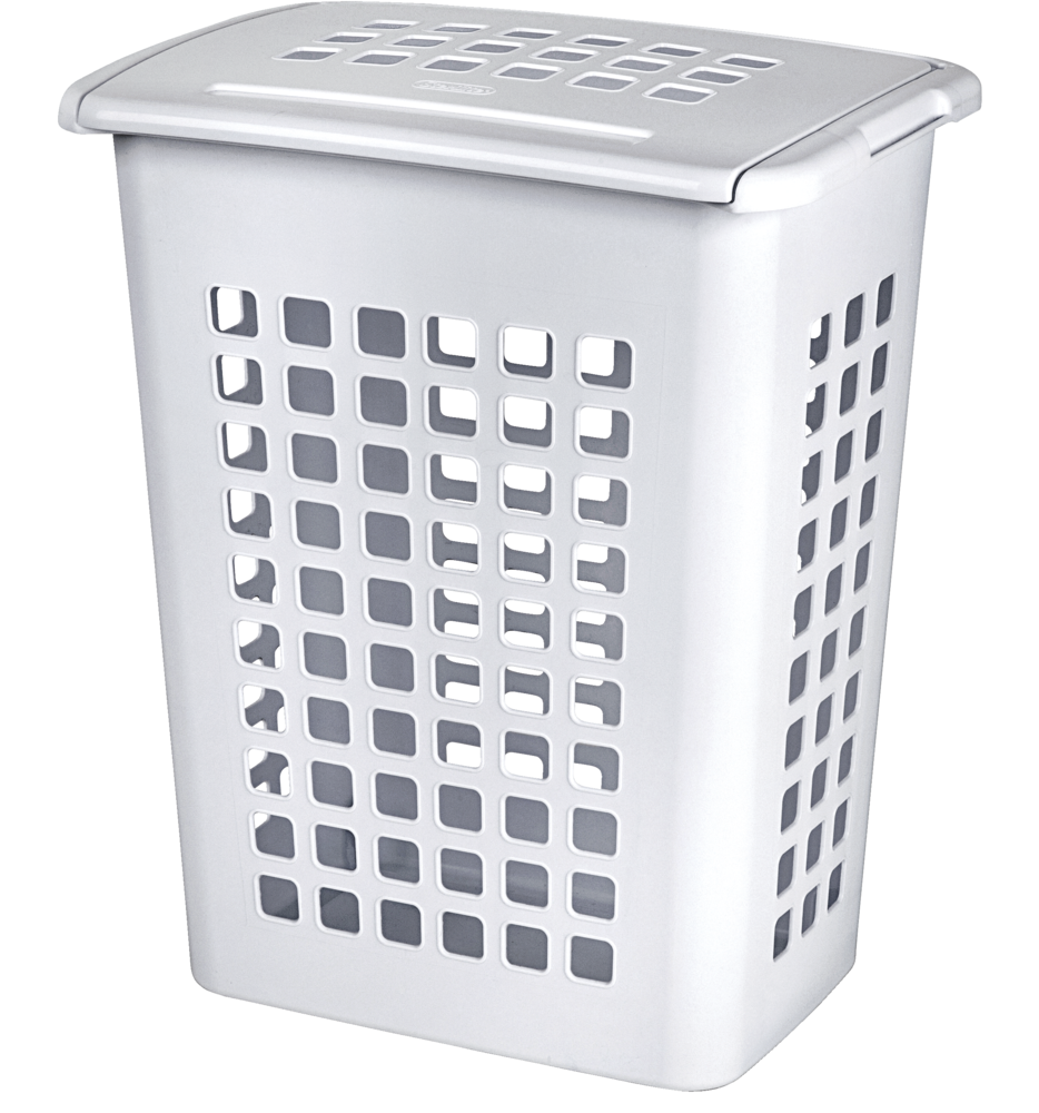 Rectangular Laundry Hamper, 19.1 L x 13.75 W x 22.9-in H, 62 L Capacity