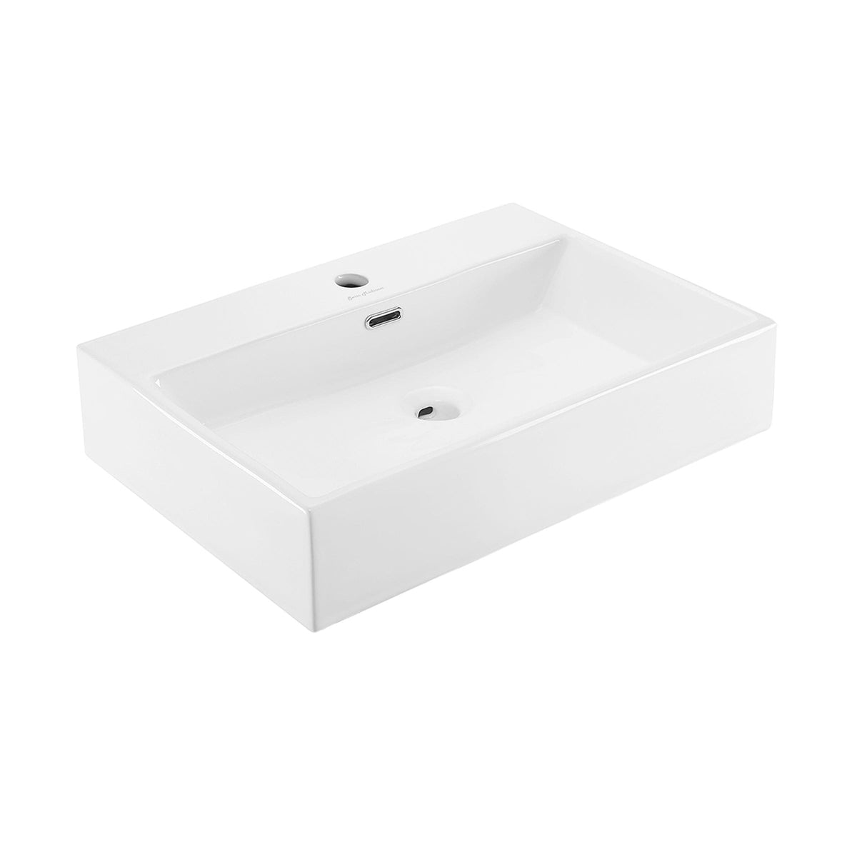 Claire Rectangle Wall-Mount Bathroom Sink, 24-in