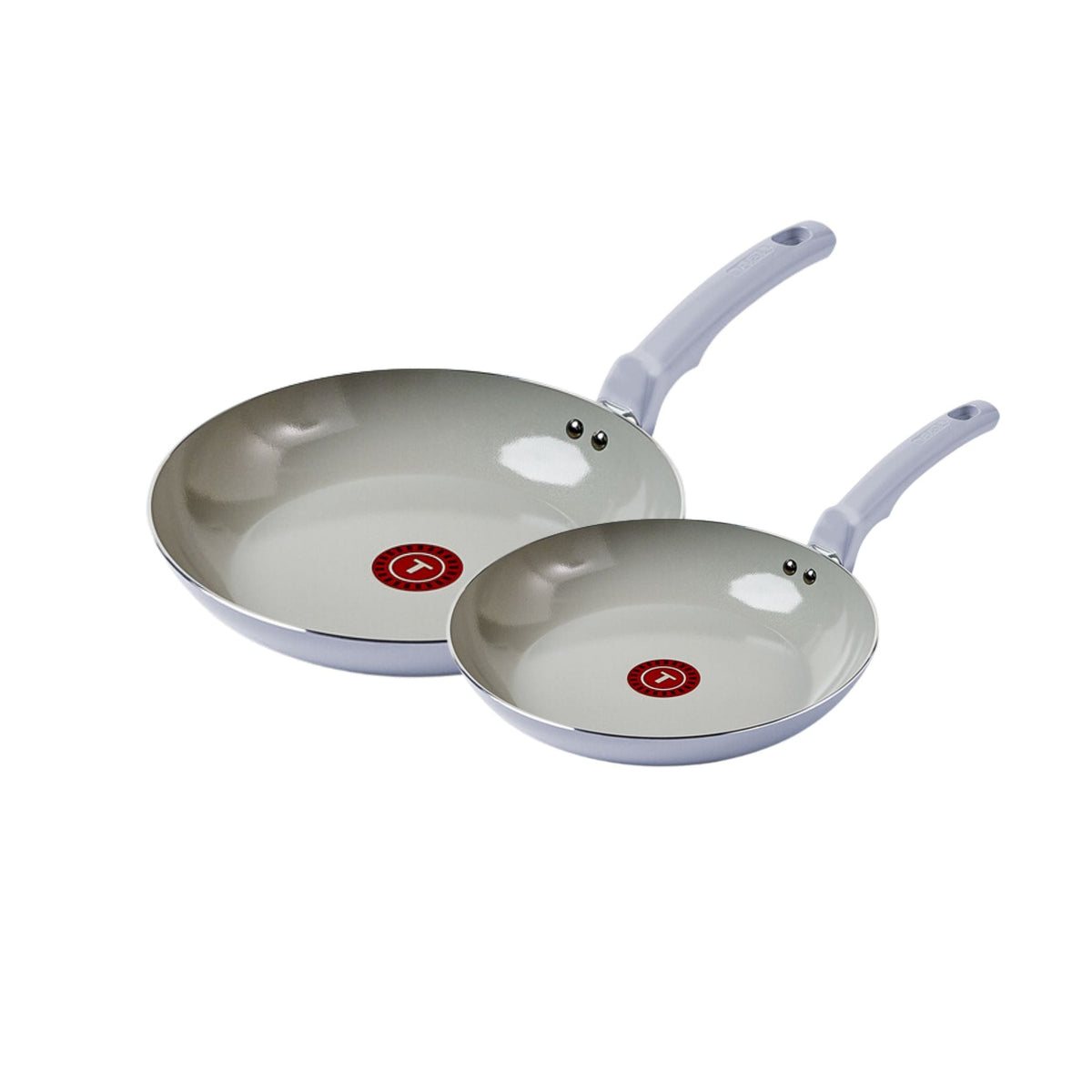 Viva Ceramic Refresh Non-Stick Frying Pan Set, Calm Blue, 20-cm & 26-cm, 2-pk