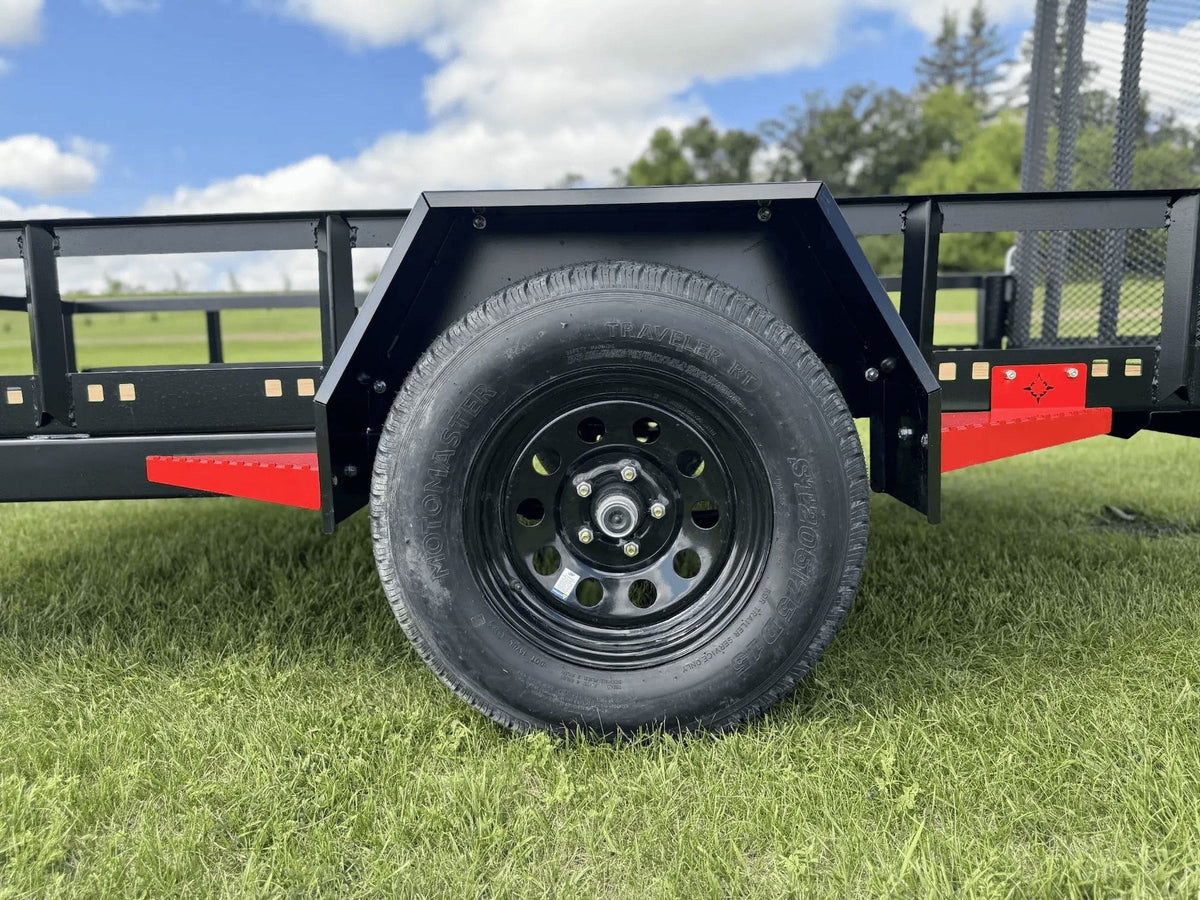 60-in x 10-ft Landscape Utility Trailer with Ramp Gate