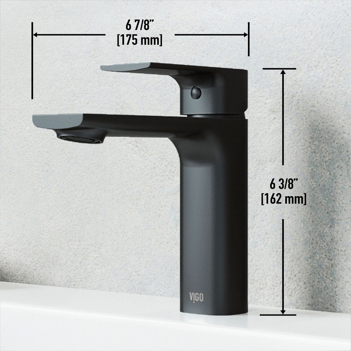 Davidson Single Handle Single Hole Bathroom Sink Faucet, WaterSense Certified, Matte Black