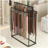 Floor Mounted Belt Hanger & Organizer Rack - Versatile Storage Holder for Belts, Ties, Scarves & Purses - Commercial Display Stand for Men’s Closet, Multifunctional Accessory Storage Solution