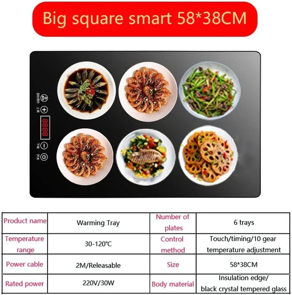 Electric heating tray 22.8x15 buffet server food heating tray electric heating tray