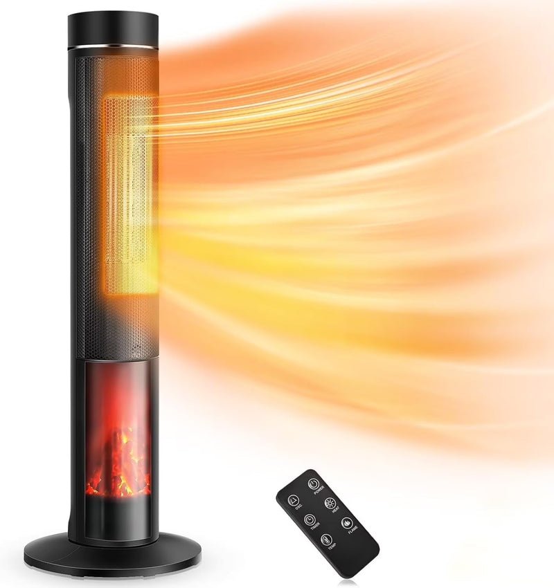 Airchoice 1500W 36 in Ceramic Tower Space Heater, 3 Heat Settings, Adjustable, for 300 sq ft E3032