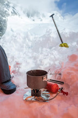 Multi-fuel camping stove for mountain exploration
