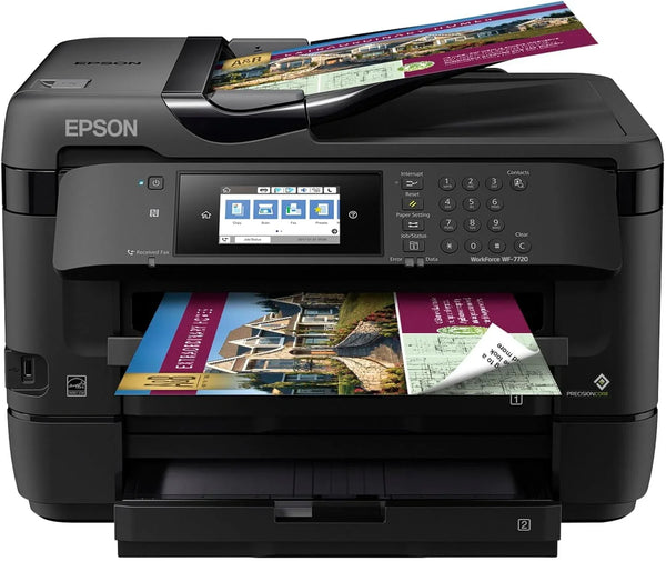 Wireless wide-format color inkjet printer, featuring functions of copying, scanning, faxing, wireless connection and Ethernet. N9251