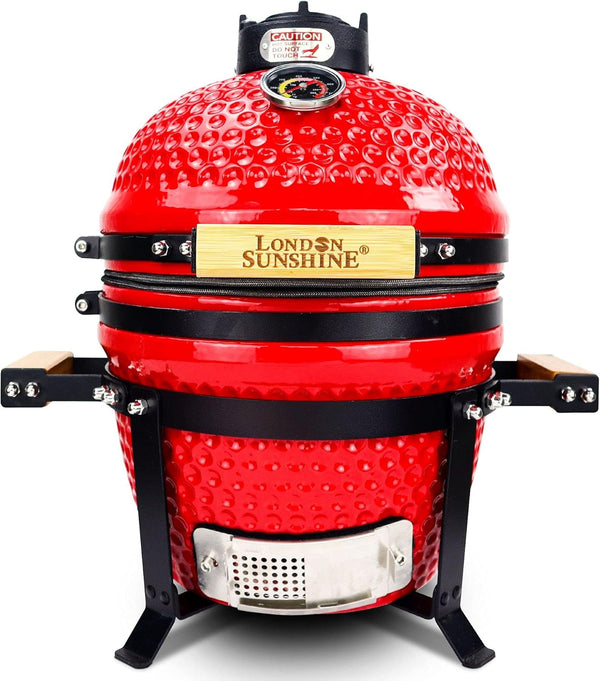 13-inch ceramic Kamodo charcoal barbecue grill - red G2411