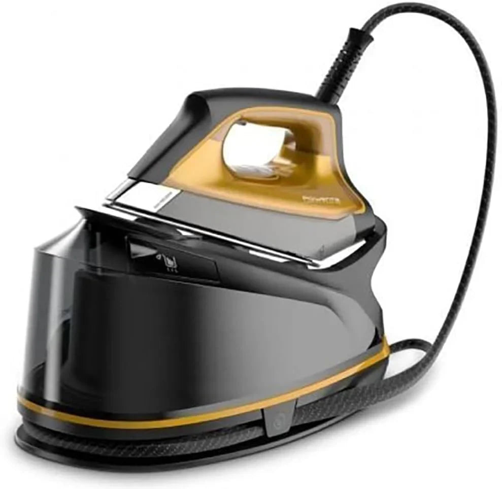 Steam iron, 2200 watts, 1100 milliliters, black/yellow