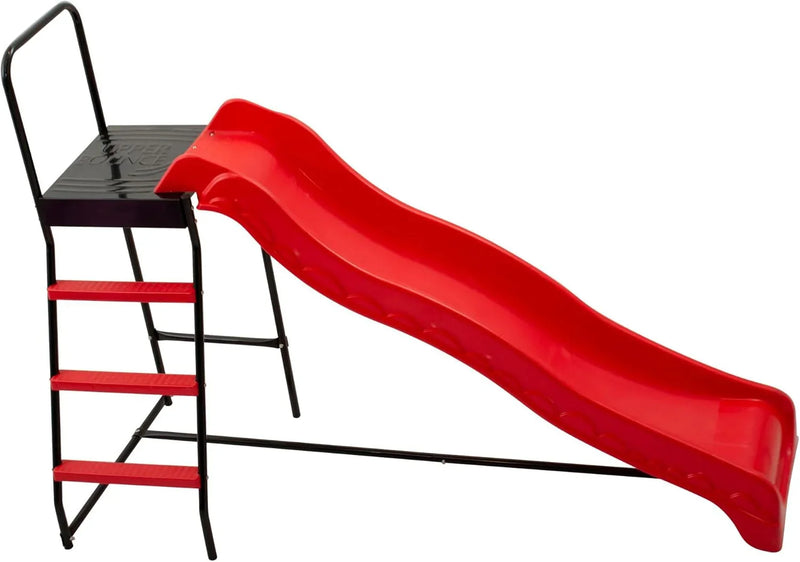 Trampoline Step N Slide | Fun Indoor & Outdoor Ladder and Wave Slide Set – Perfect for Round or Rectangle Trampolines with or Without Net R1163
