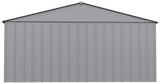 Classic 14x14-ft Flute Grey Corrosion-Resistant Steel Shed
