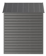 Select Galvanized Steel Storage Shed, Charcoal, 8-ft x 6-ft