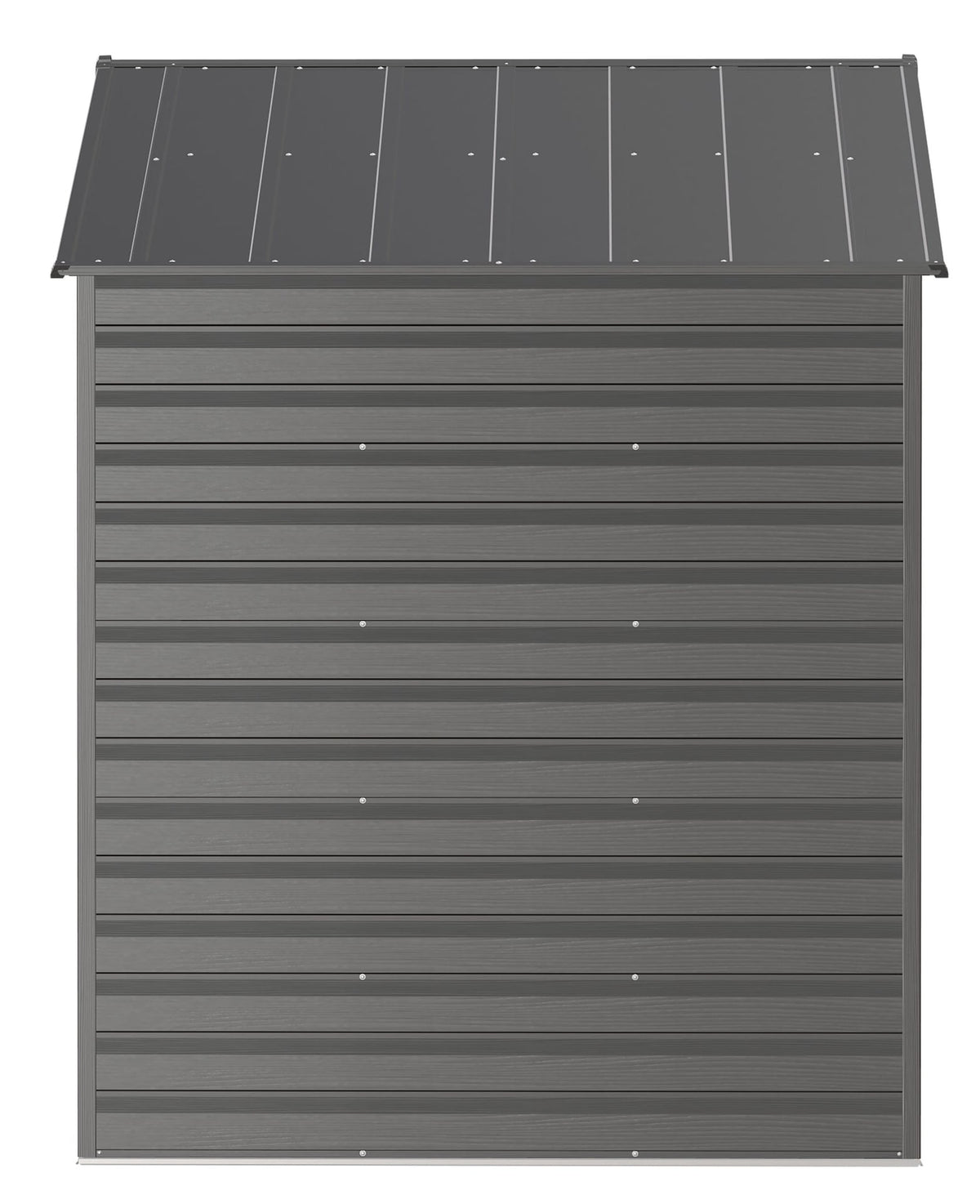 Select Galvanized Steel Storage Shed, Charcoal, 8-ft x 6-ft
